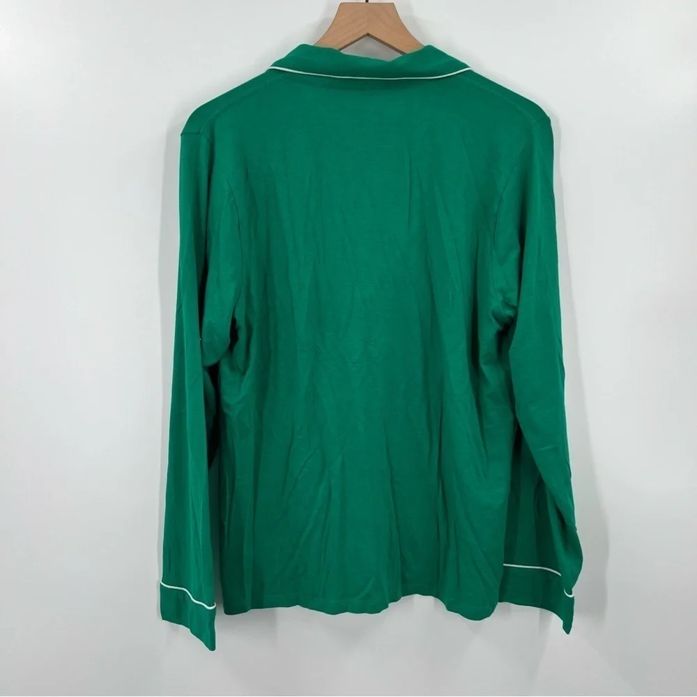 J. Crew Knit Pajama Top Long Sleeve Button Up